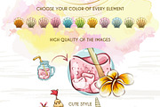 Beach Little Things, a Seasonal Illustration by Dreaming_Lucy (Thumbnail 3 of 8)