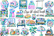 Cozy life clipart bundle, an Illustration by Libby Wishes (Thumbnail 1 of 4)