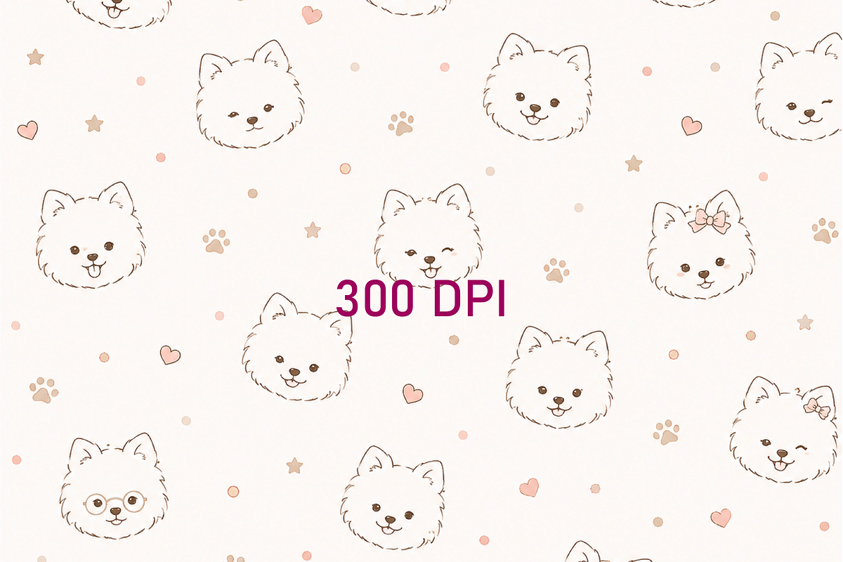 Seamless Kawaii Digital Paper, a Texture Graphic by Printable Design Store (Photo 3 of 4)