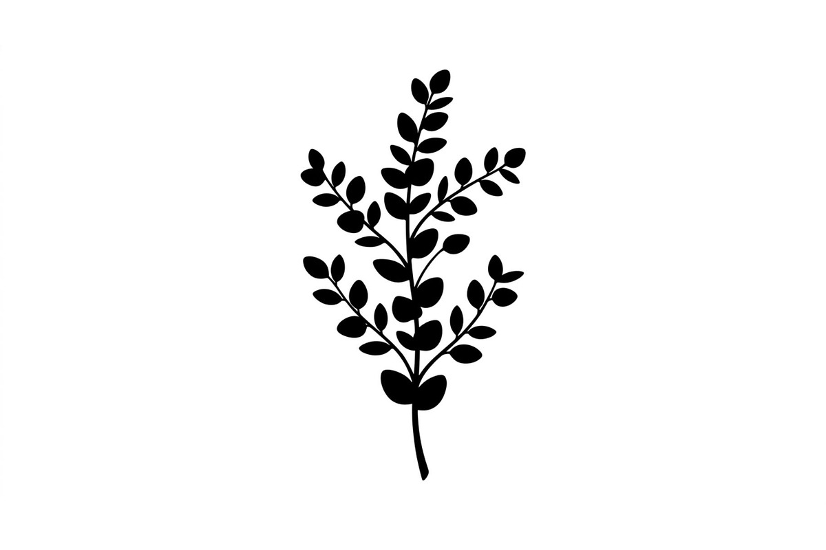 Eucalyptus Branch Silhouette Set, an Object Graphic by Creativeshirt (Photo 3 of 3)