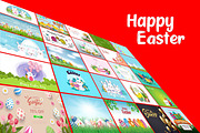 Easter Background Bundle, a Background Graphic by Digital Studio (Thumbnail 2 of 3)