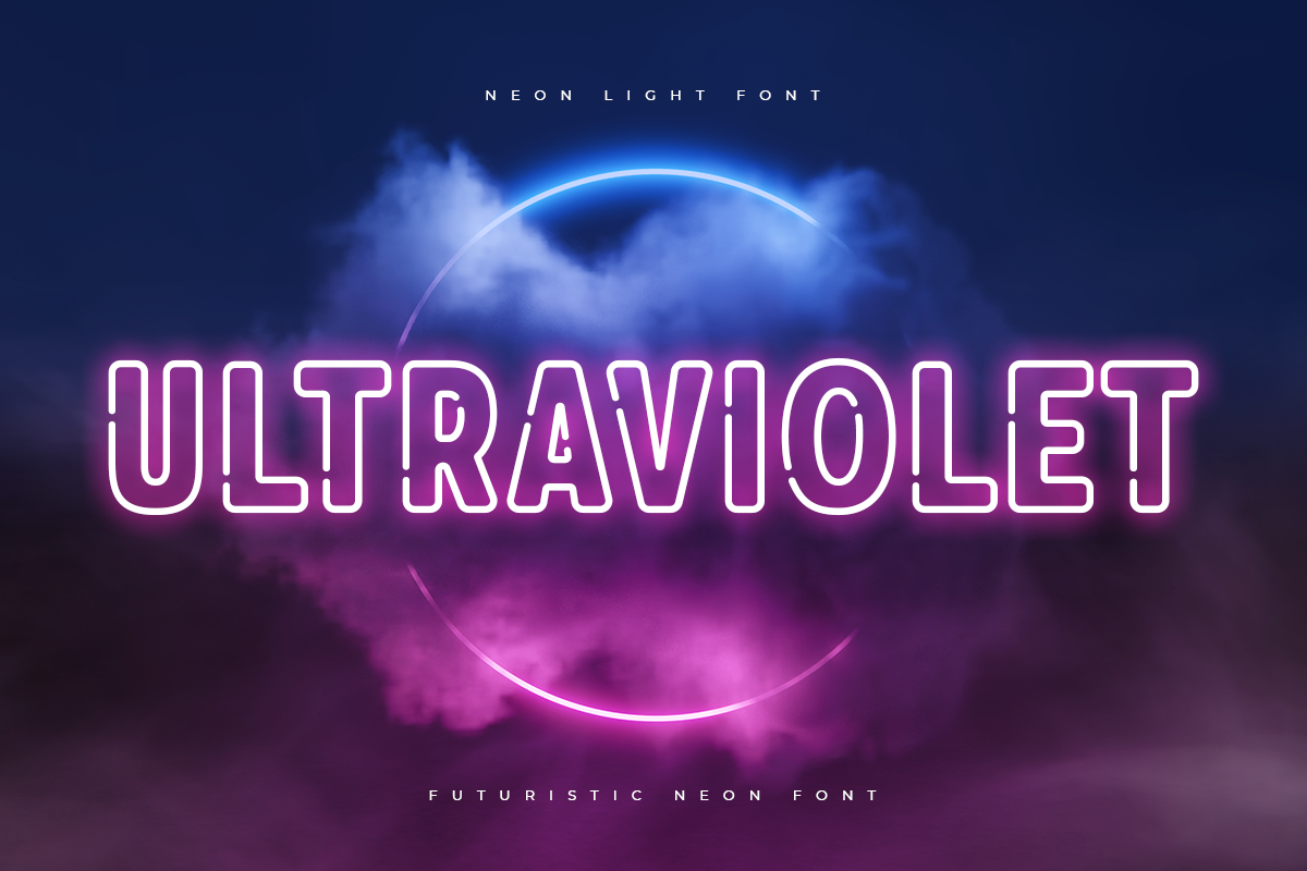 Neon Light - Futuristic Neon Font, a Sans Serif Font by Hamz Studio (Photo 15 of 16)