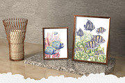 Coral Reef Watercolor Clipart, an Animal Illustration by Nastya Che (Thumbnail 13 of 14)