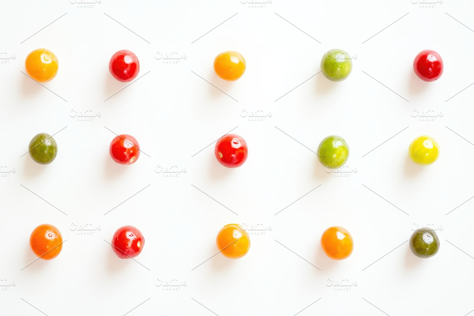 Colorful assortment of cherry tomato, a Photo by Pavel_design