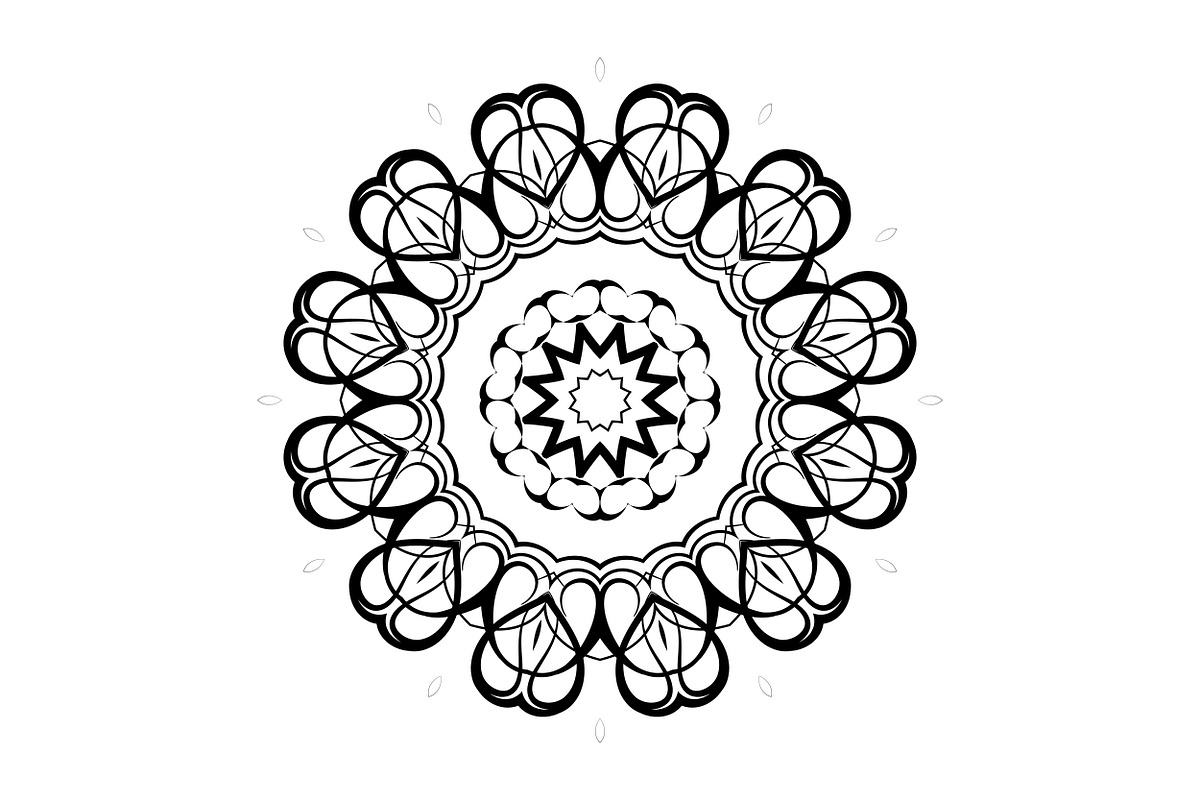 Decorative Mandala Digital Art Pack, a Decorative Illustration by NJ Himel (Photo 33 of 101)