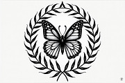 Elegant Butterfly Set, an Illustration by Gfx_Store (Thumbnail 8 of 9)