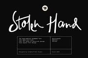Stolen Hand - The Experimental Font, a Handwritten Font by Graphicfresh (Thumbnail 1 of 7)