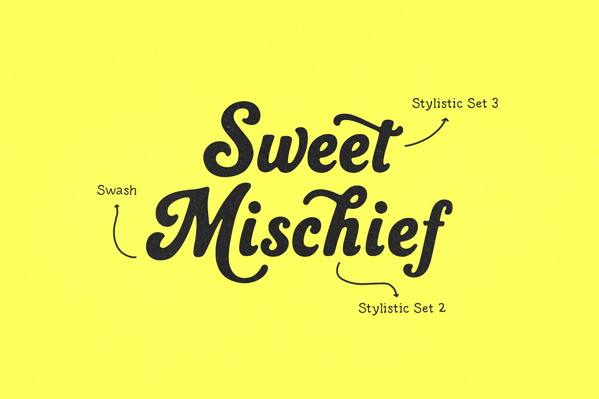 Million Laughter – Bold Display Font, a Script Font by deadlock studio (Photo 2 of 10)