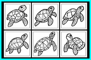 Stained Glass Turtle Coloring Pages, an Animal Illustration by protabsorkar11 (Thumbnail 3 of 5)