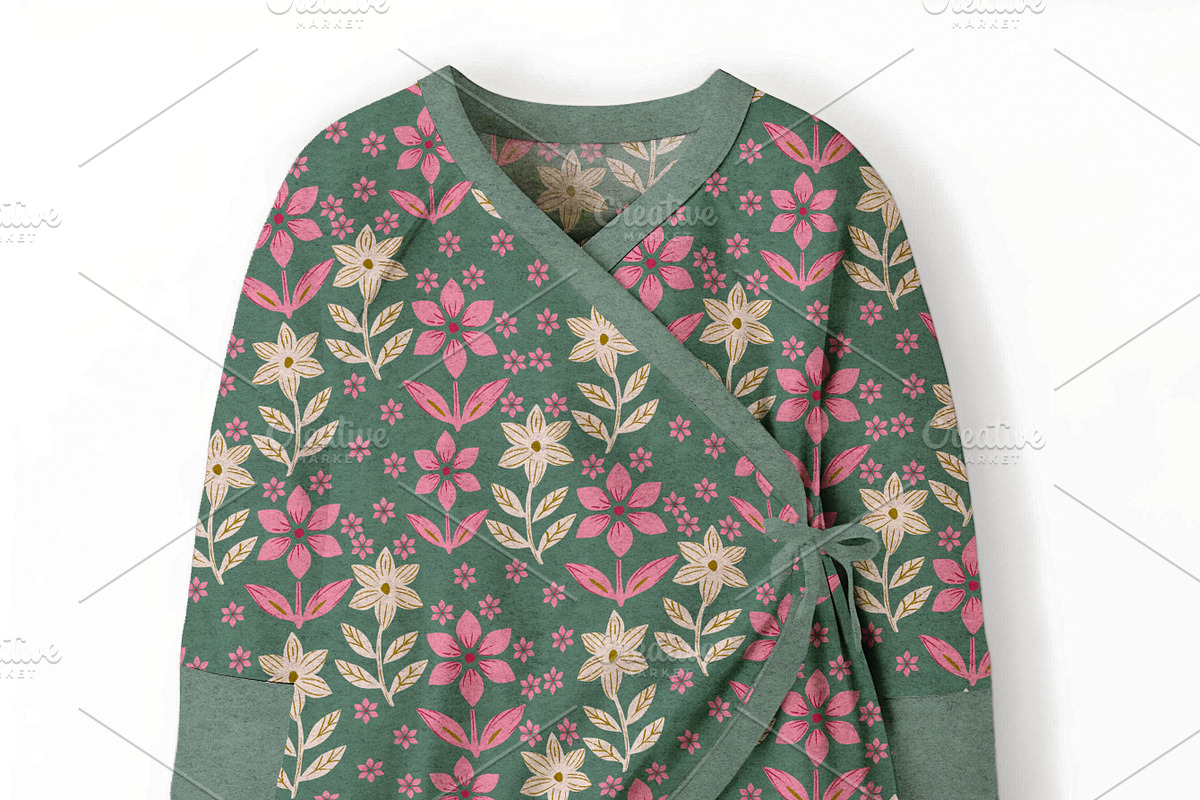 Baby Romper -Kimono one Tie Mockup, a Hoody Mockup by Nora Gad (Photo 15 of 15)