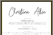 Christina  Allie, a Script Font by Zulkhairi Lettering (Thumbnail 3 of 7)