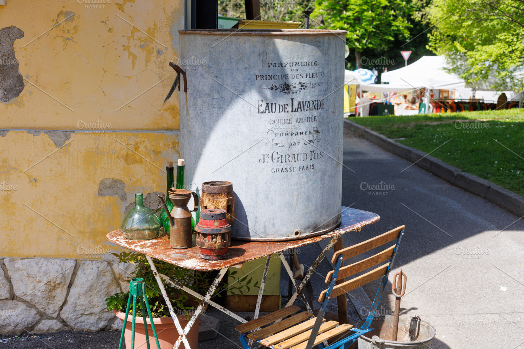 Antique metal perfume container, a Food & Drink Photo by Bepslabor