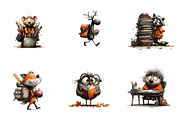 Whimsical Back To School Clipart, a Seasonal Illustration by CreationArt (Thumbnail 5 of 5)
