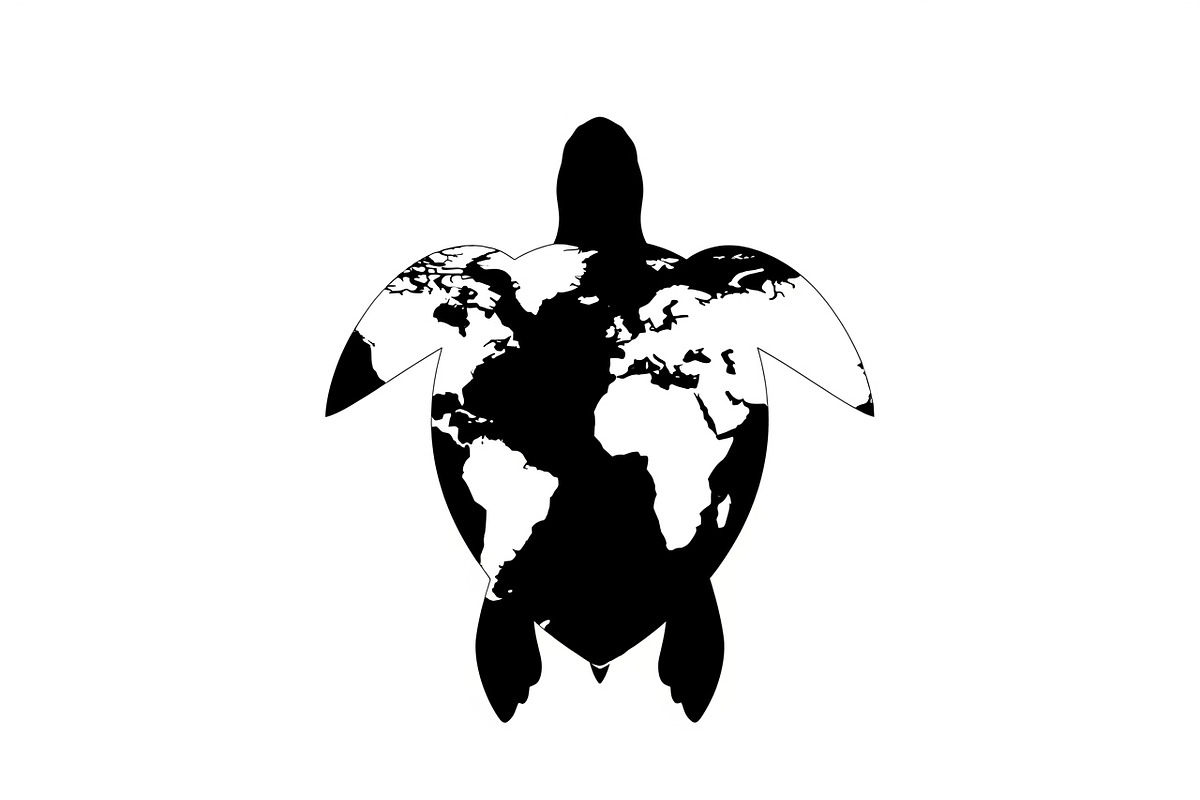 World Map Sea Turtle Bundle, an Illustration by Gaye Art (Photo 5 of 31)