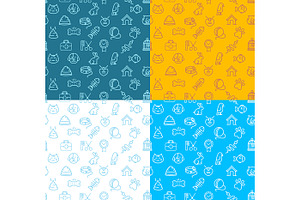 Pet Shop Seamless Pattern