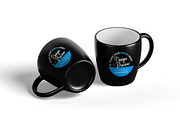 Editable Coffee Mug Mockup Set Black, a Packaging Mockup by artBit Design Studio (Thumbnail 2 of 8)