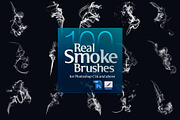 100 Real Smoke Brushes for Photoshop, a Brush Add-On by Creative Graphics (Thumbnail 8 of 11)