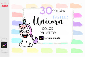 Unicorn Pastel Color Palette Swatch