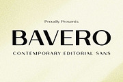 Bavero - Contemporary Sans Family, a Sans Serif Font by Novitype (Thumbnail 1 of 13)