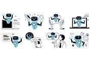 Chat with me vector illustrations, a Technology Illustration by PureSolution (Thumbnail 2 of 6)
