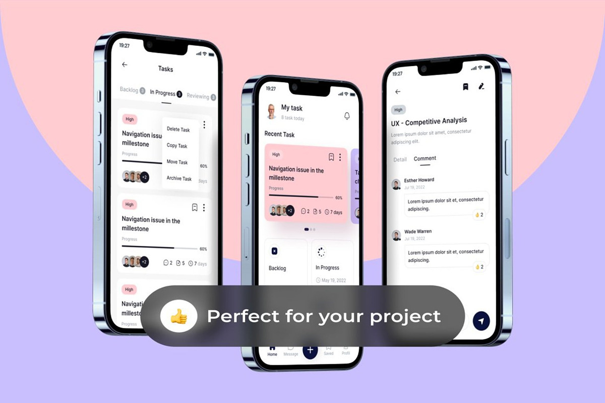TASKOW - Task Manager App UI Kit, an UI Kit Template by Lumina_ui_ux202 (Photo 5 of 8)