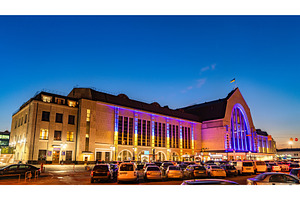 Main railway station of kiev containing kiev, ukraine, and railway, an Architecture Photo by Leonid Andronov
