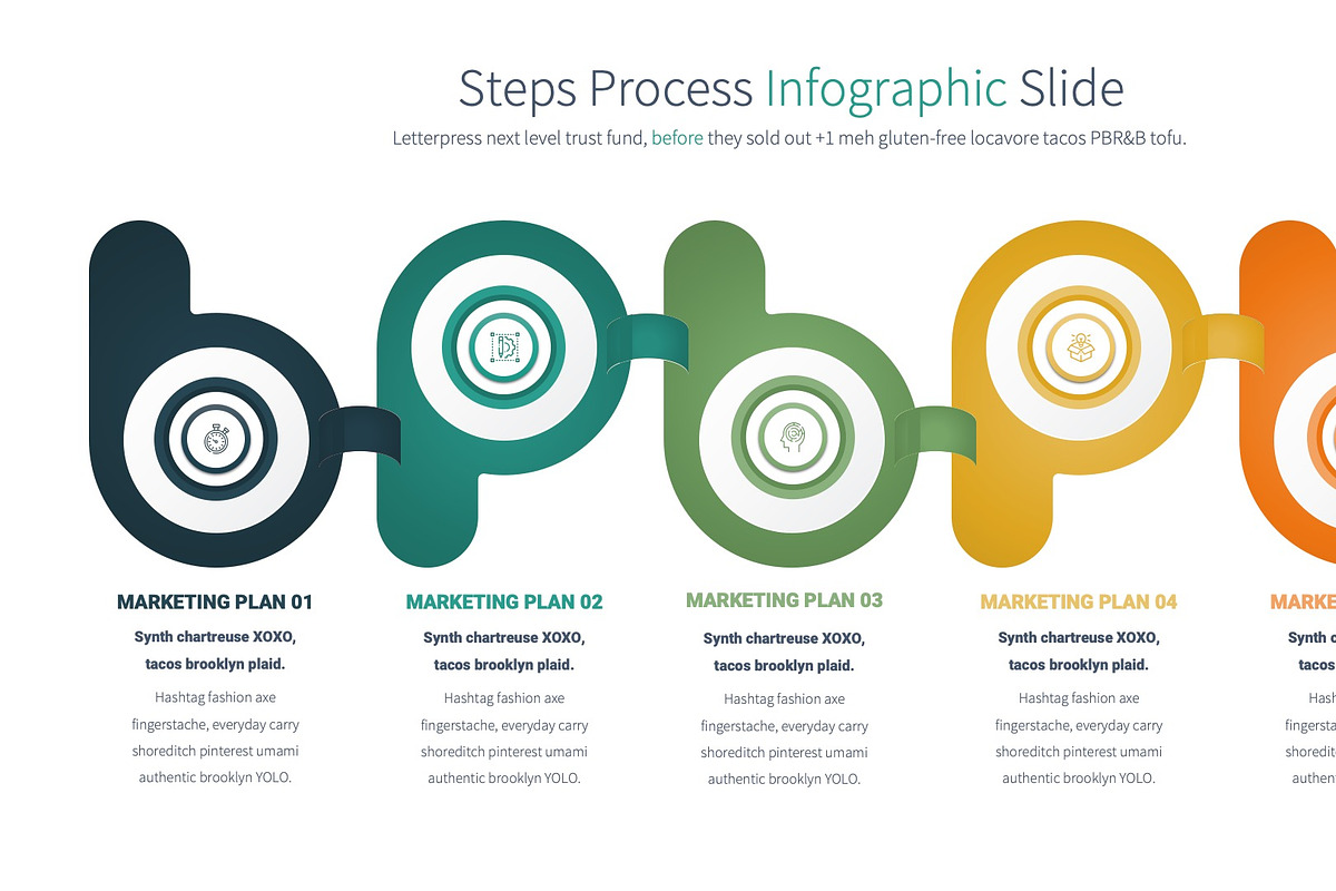 Steps Process PowerPoint Slides, a Presentation Template by Pulsecolor