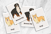 Dogs breeds printable cards, a Card Template by svetodesign (Thumbnail 2 of 4)