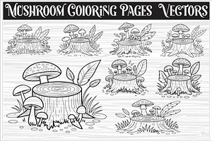 Mushroom Coloring Pages featuring, an Icon by Amazin_art