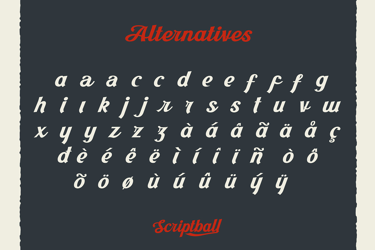 Scriptball Font, a Script Font by Alphabet Agency (Photo 3 of 7)