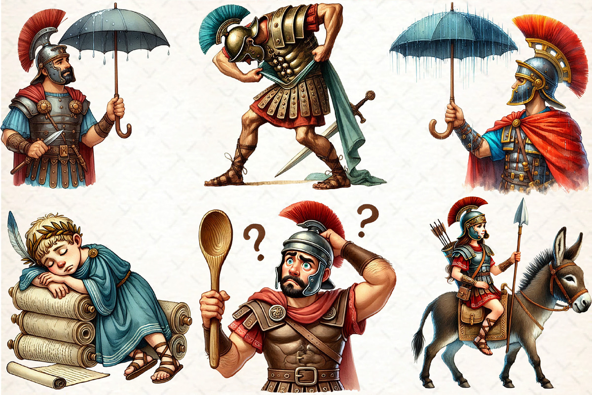 Funny Roman Empire Clipart, an Illustration by DreamCafeArt (Photo 4 of 4)
