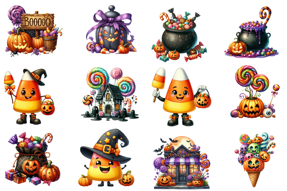 Halloween Candy Clipart, an Illustration by Designworld (Photo 2 of 6)