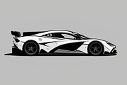 Racing Car Silhouette Set, an Illustration by BIPLOB EXPERT (Thumbnail 5 of 9)