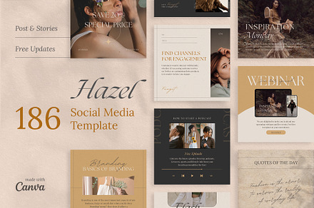 HAZEL Canva Social Media Templates