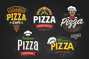 Pizza Logo Templates, a Branding & Logo Template by Vecster (Thumbnail 2 of 10)