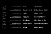Cromlin font family by FontPeople, a Sans Serif Font by FontPeople (Thumbnail 6 of 6)