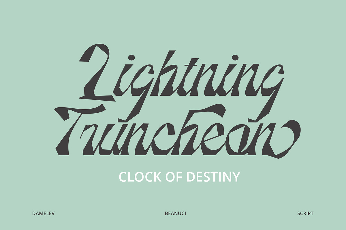 Beanuci, a Script Font by Damelev (Photo 9 of 13)