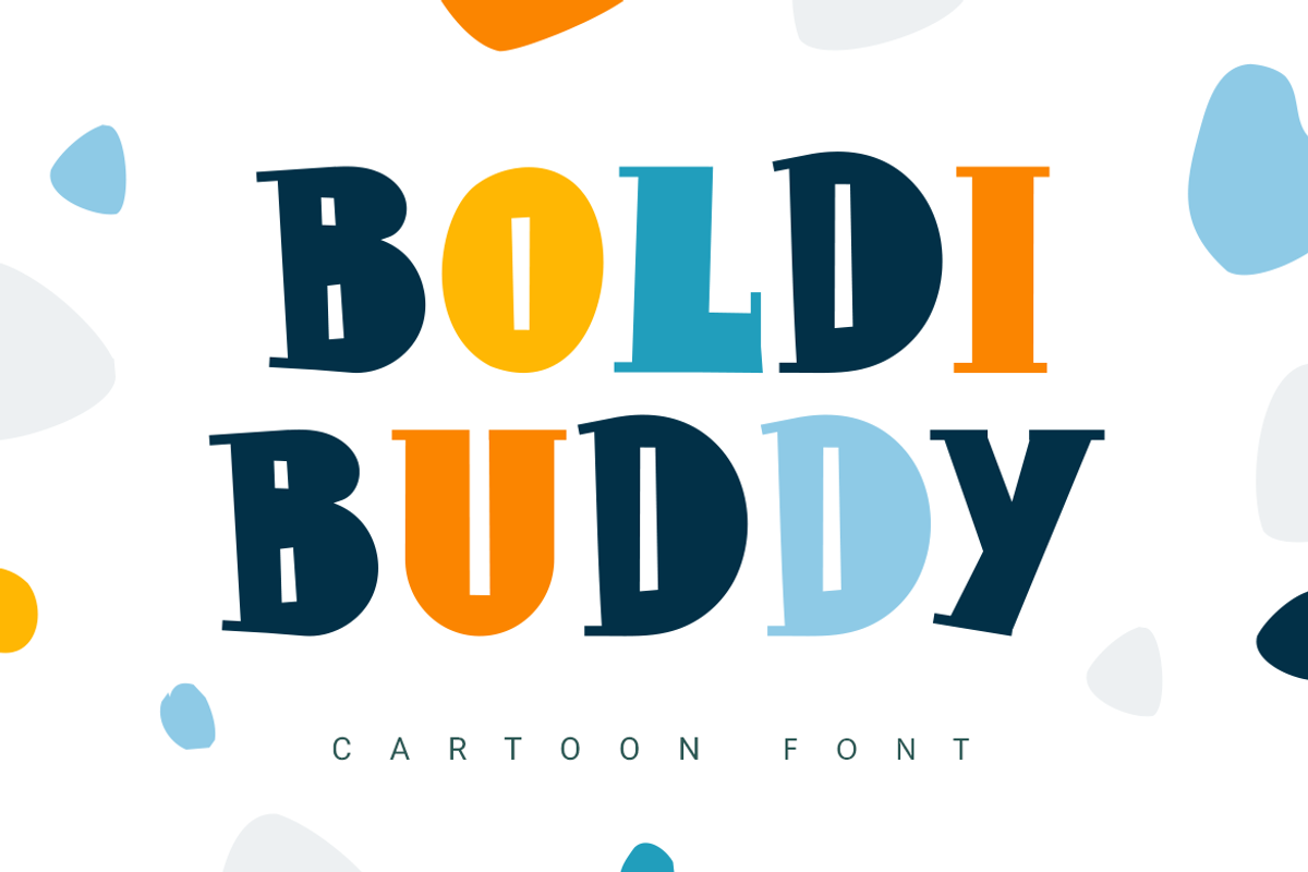 Boldi Buddy | cartoon font, a Serif Font by wowomnom (Photo 1 of 4)