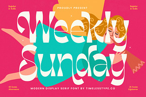 Weekly Sunday Modern Display Serif, a Serif Font by timelesstype.co