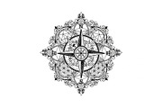 Ornamental Compass Rose SVG Bundle, an Illustration by Gaye Art (Thumbnail 21 of 31)
