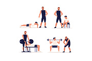 Personal trainer, sports set, a Person Illustration by Good Studio (Thumbnail 3 of 3)