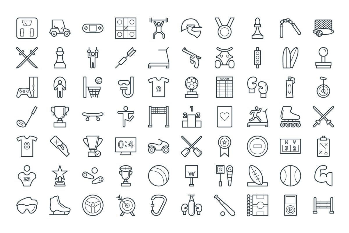 125+ Sports Vector Icons, an Outline Icon by Vectors Market (Photo 3 of 3)