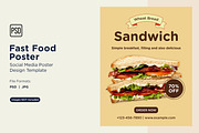 Fast Food Poster Design Template 72, a Social Media Template by shahsoft (Thumbnail 1 of 2)