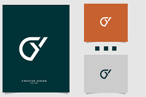 Alphabet Letters Icon Logo CY or YC