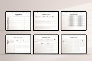 Undated Monthly Digital Planner