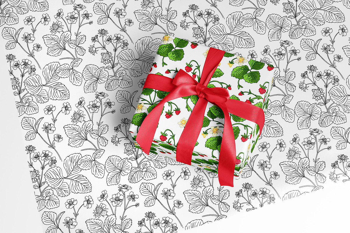 Strawberry berries vector color, a Graphic by irina.vaneeva (Photo 8 of 8)