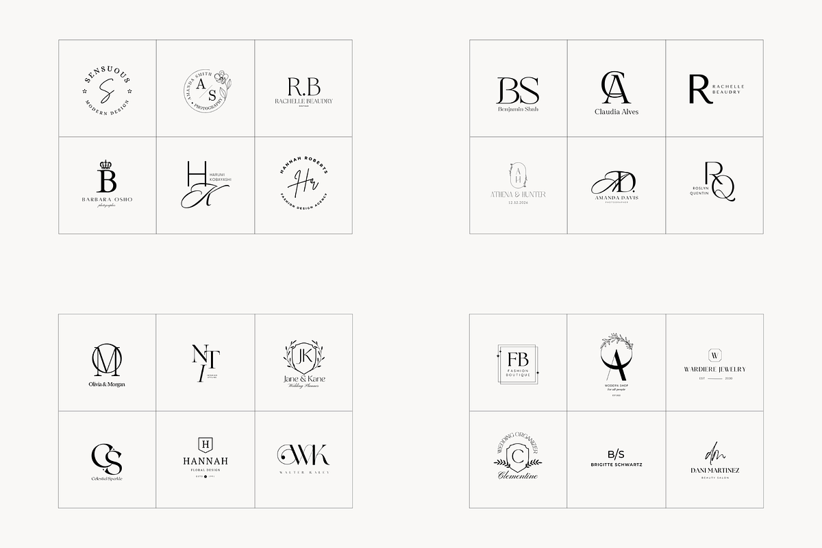 Monogram Logo Kit Bundle, a Branding & Logo Template by Studio Kumo (Photo 10 of 14)