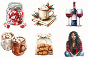 Christmas Market Clipart, an Illustration by OK Design (Thumbnail 4 of 5)