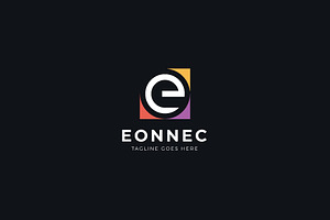 letter e eonnec logo, a Branding & Logo Template by Abir Hossain Waffi