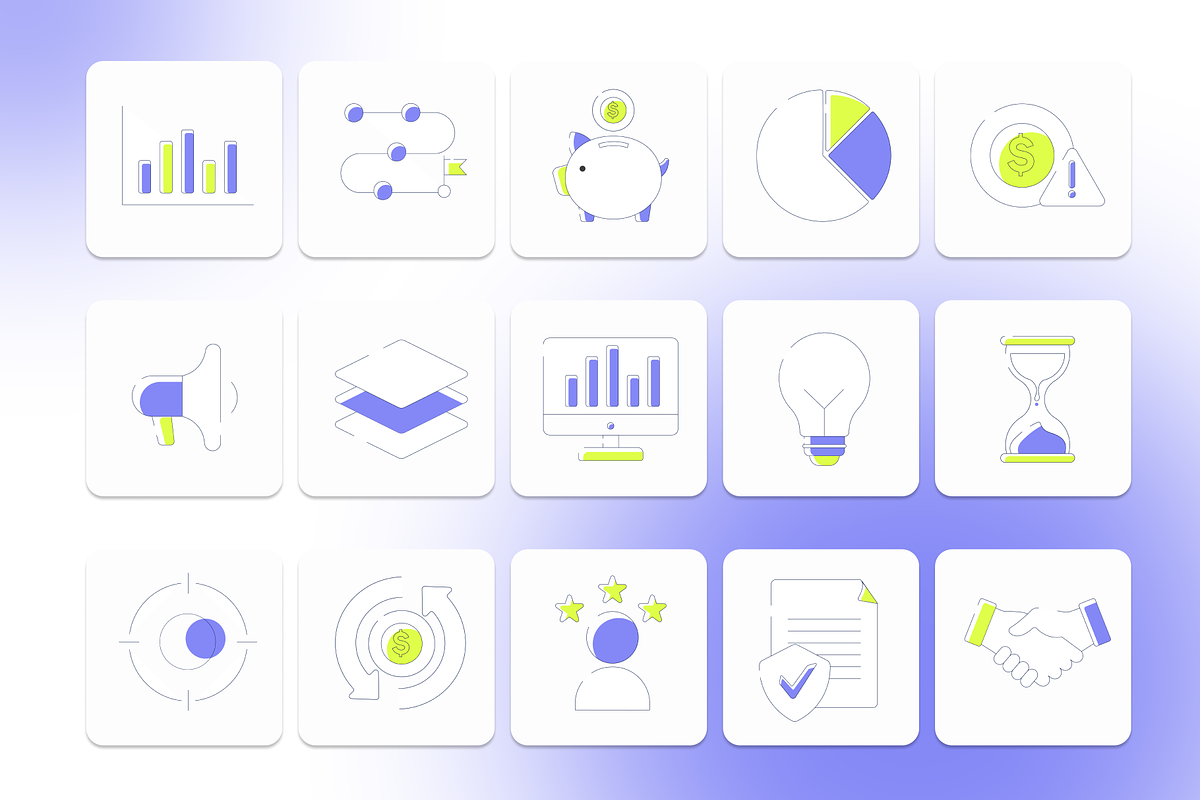 Vertex-Business Icon Pack, a Solid Icon by Premast (Photo 5 of 5)